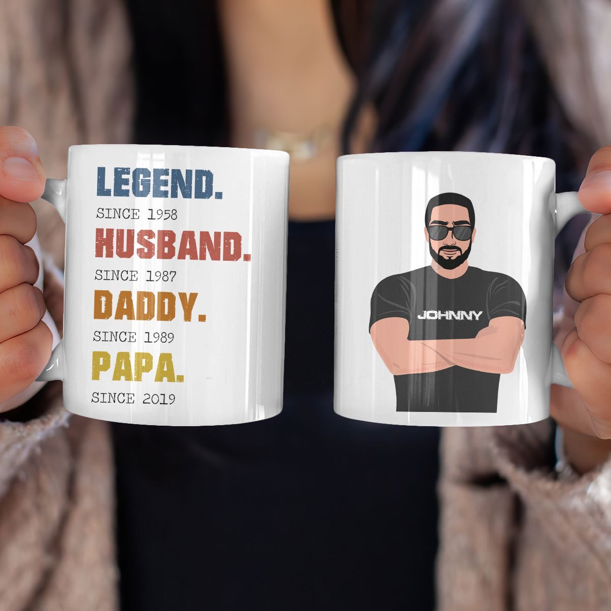 Gifts Legend Husband Daddy Papa Custom Mug