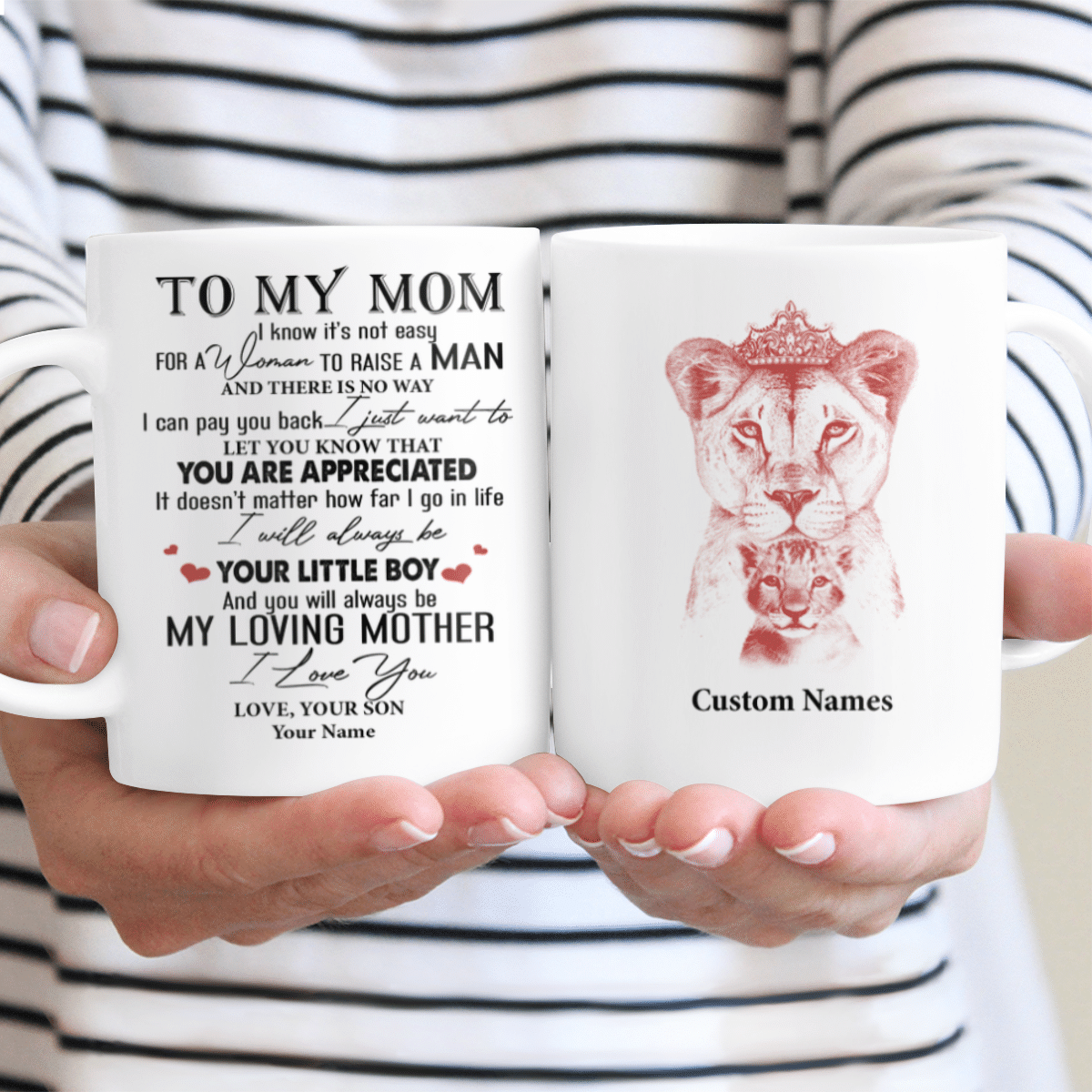 Personalized Mug Gifts From Son To My Mom Custom Meaningful Gifts Idea