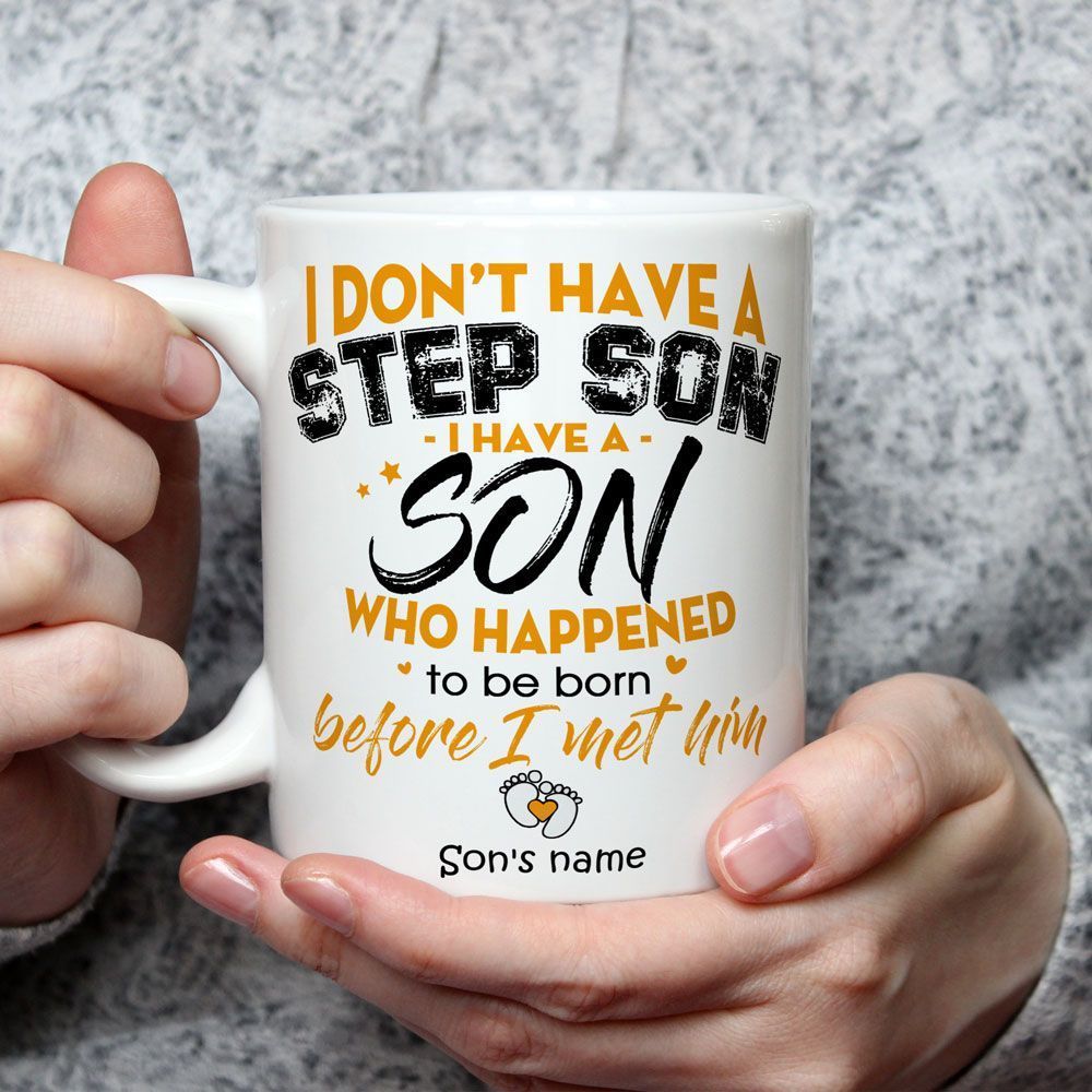 Bonus Dad Gifts from Stepson Funny Mug for Stepdad Gift Idea