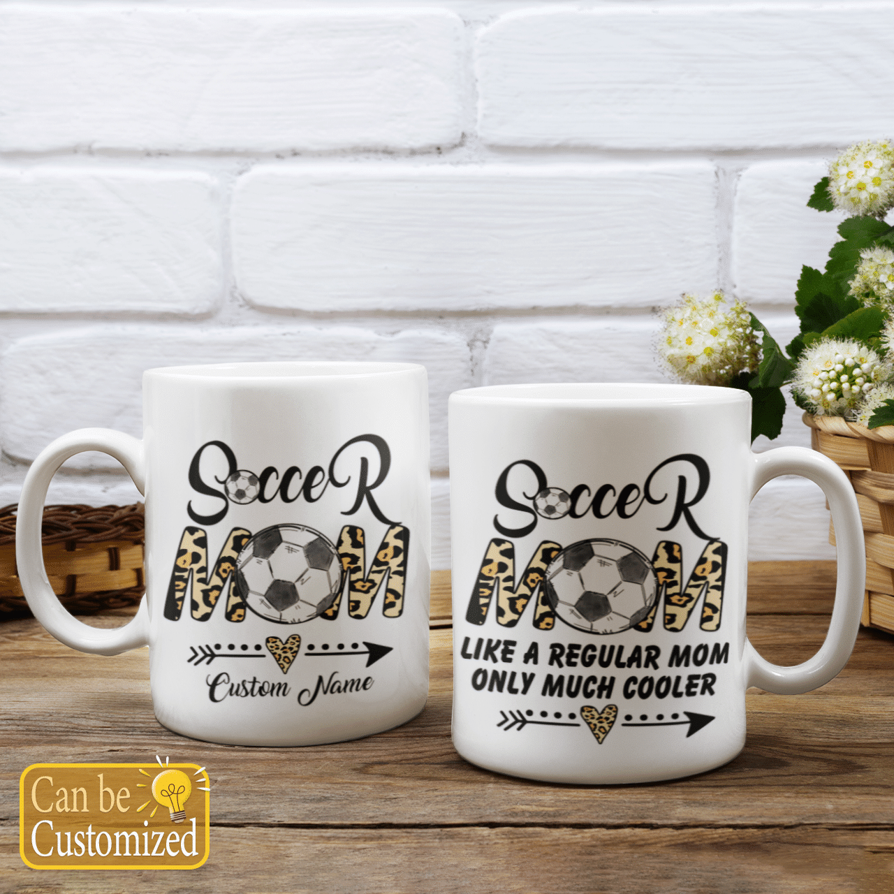 Soccer Mom Custom Name Mug Like A Regular Mom Only Much Cooler