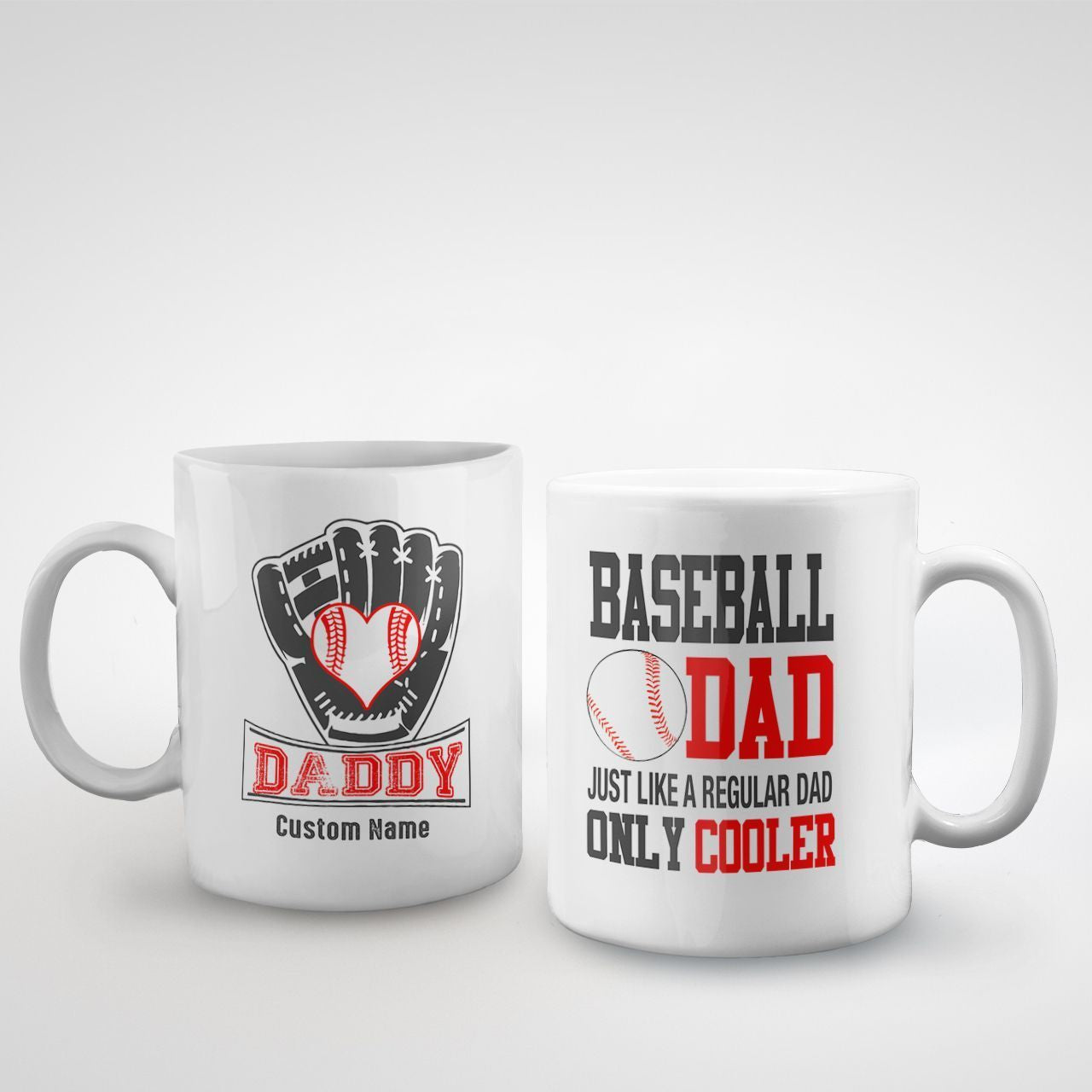 Baseball Daddy Just Like A Regular Daddy Only Cooler Custom Name Mug