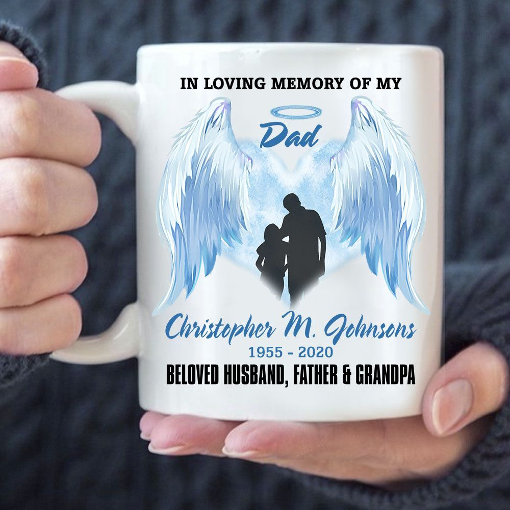 Personalized Mug Memorial Gifts In Loving Memory Of My Custom Name and Date