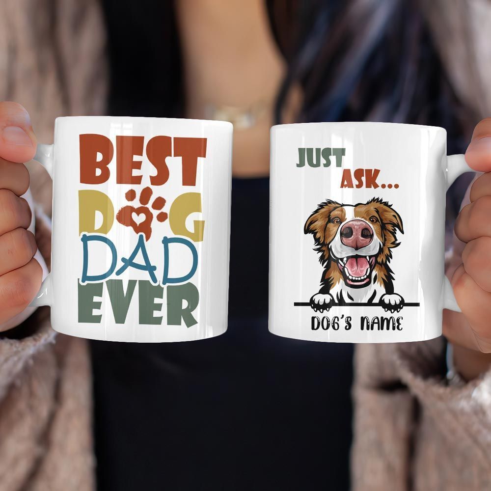 Dog Dad Gifts Best Dog Dad Ever Mug Funny Custom Gift Idea