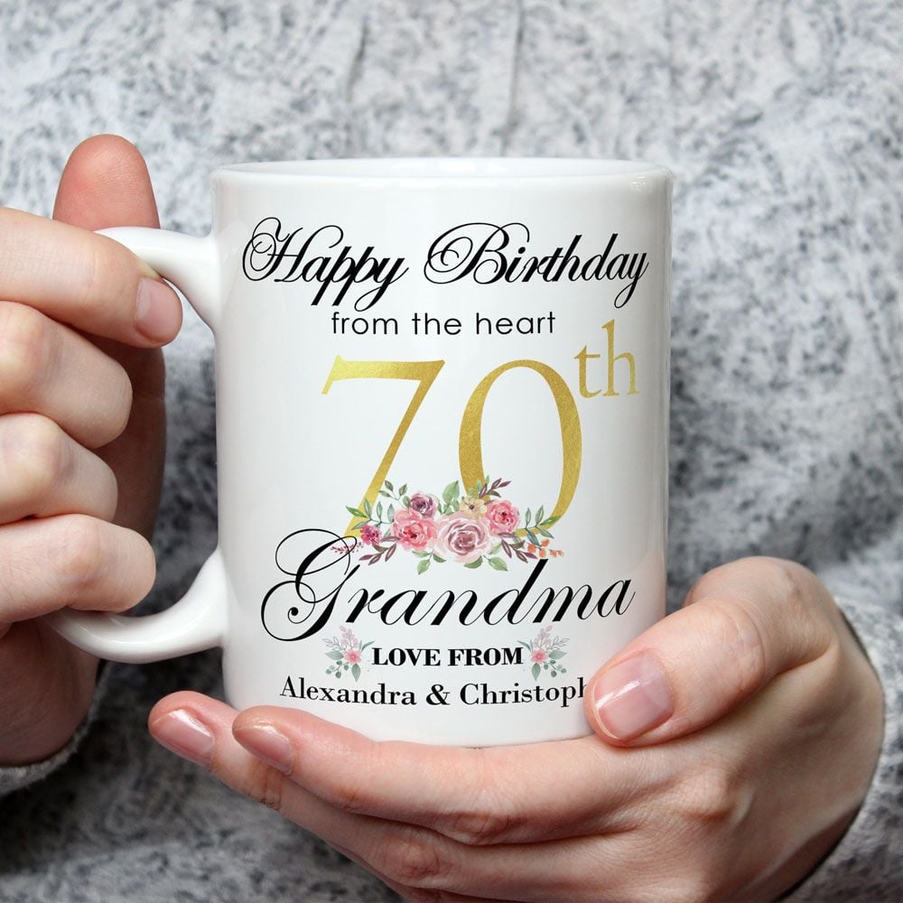 Personalized Mug Happy Birthday Gifts Idea For Mom, Grandma, Aunt, Sister