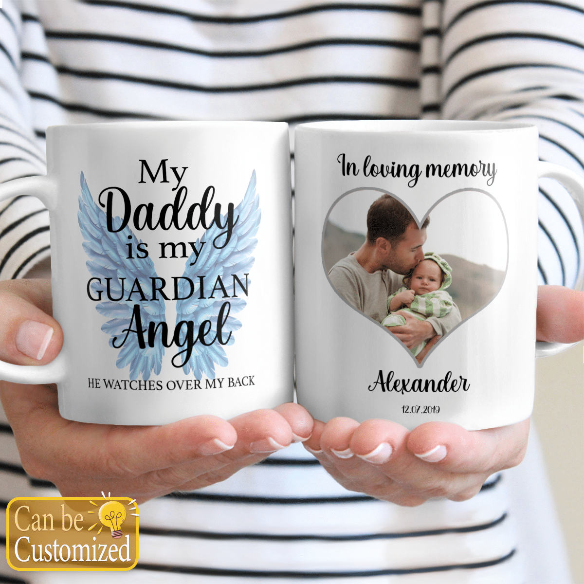 My Guardian Angel Coffee Mug Custom Mom Dad Memorial Gifts