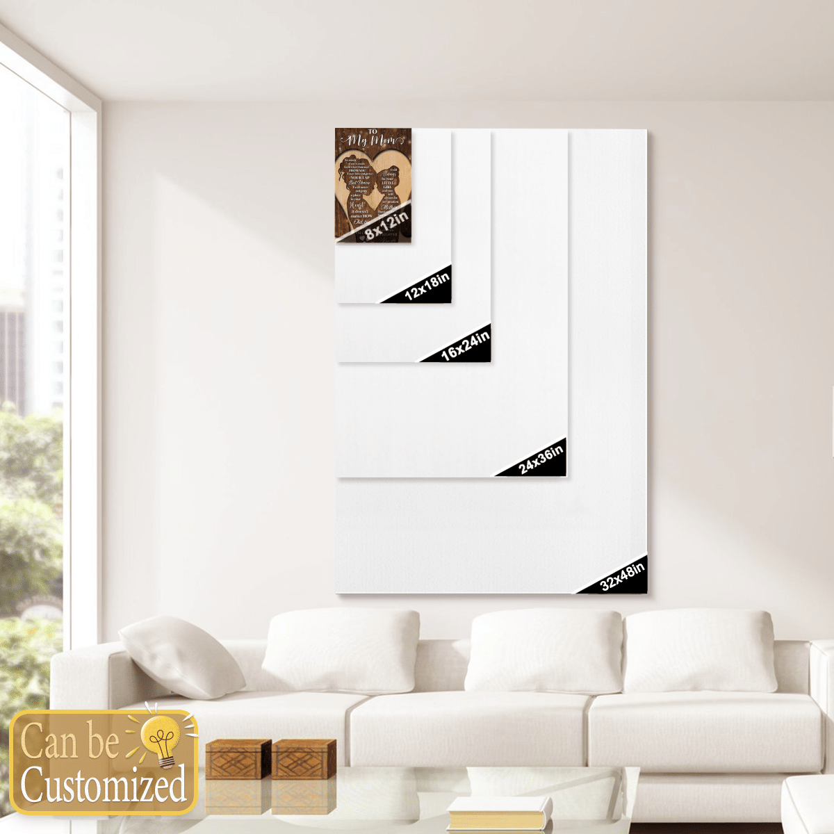 To My Mom From Daughter Canvas Gifts For Mom