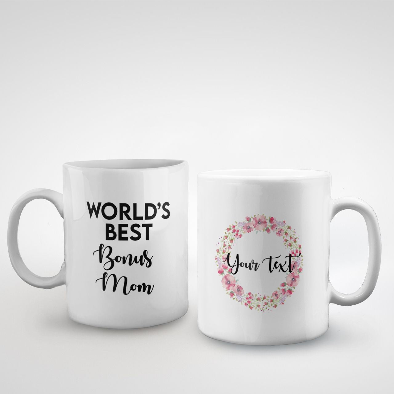 World's Best Bonus Mom Custom Name Mug