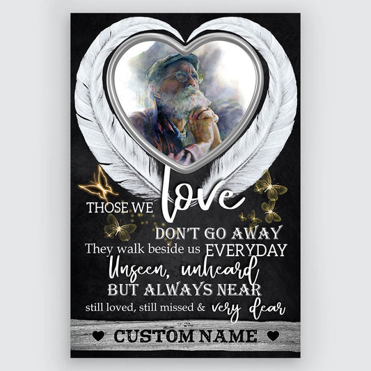 Memorial Gifts Those We Love Don't Go Away Personalized Poster Meaningful Gifts