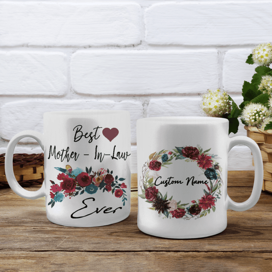 Best Mother In Law Custom Name Mug