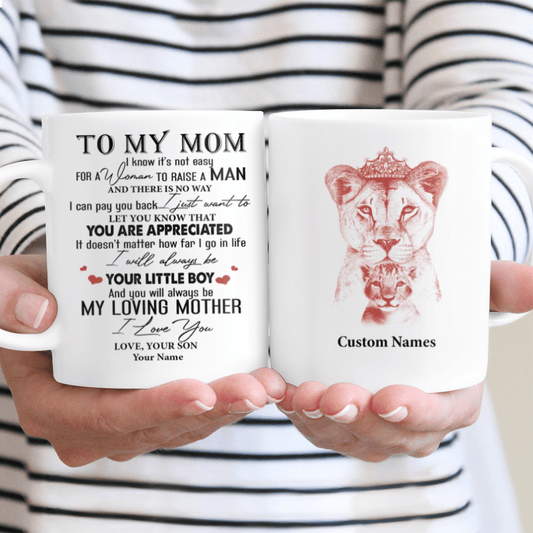 Personalized Mug Gifts From Son To My Mom Custom Meaningful Gifts Idea