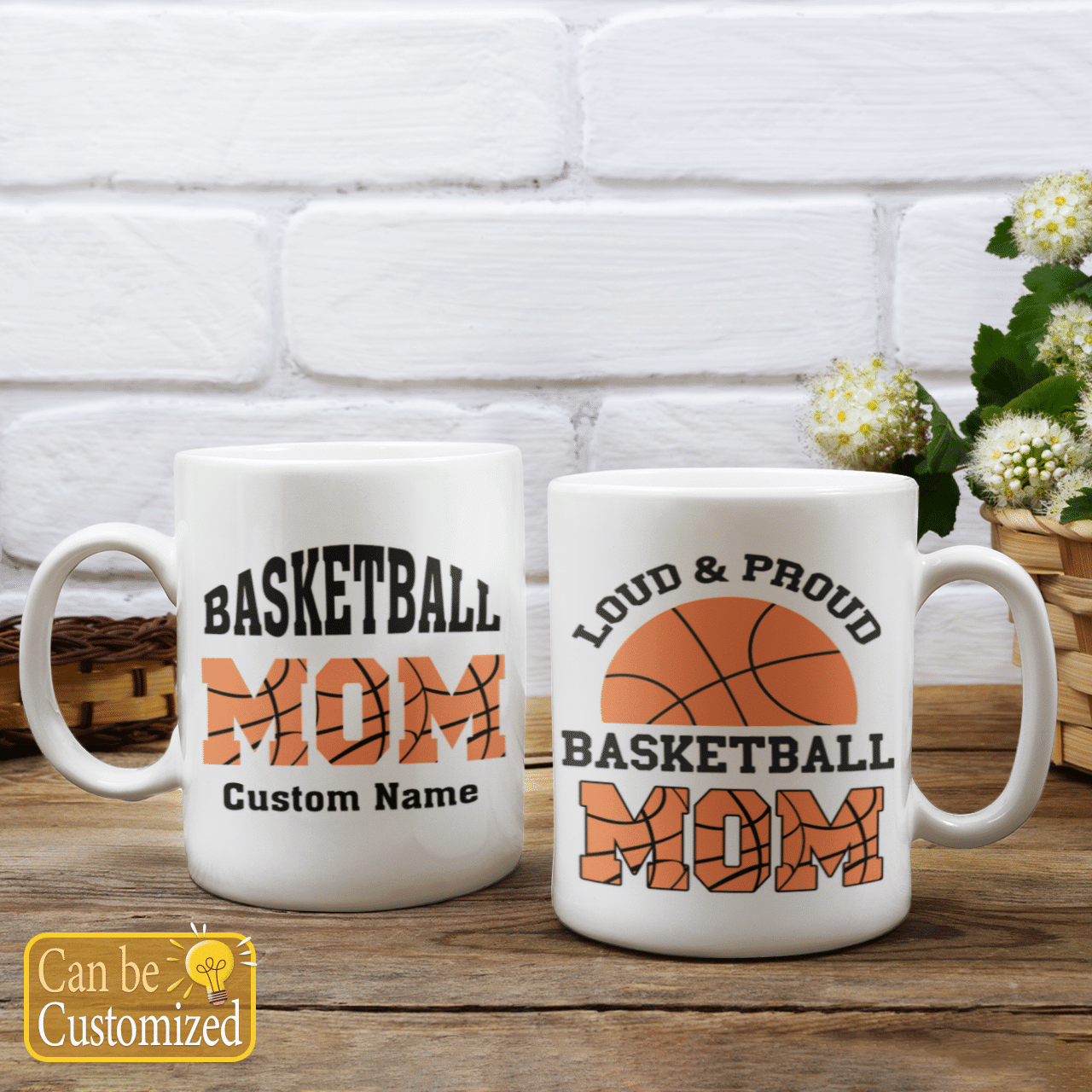 Loud And Proud Basketball Mom Custom Name Mug