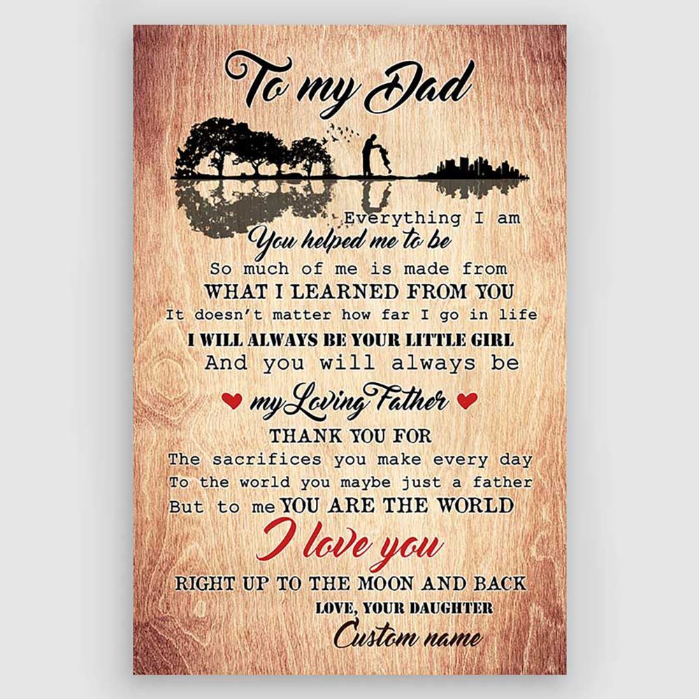 Gifts For Dad From Daughter To My Dad Meaningful Quotes Gifts