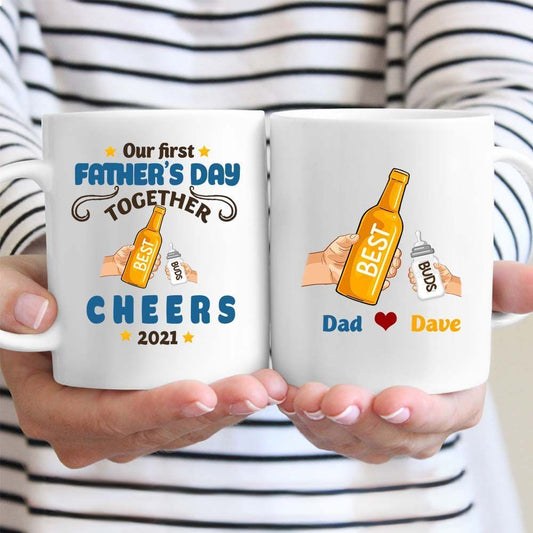 Gifts for Dad Our First Together Mug for New Dad Custom Gifts