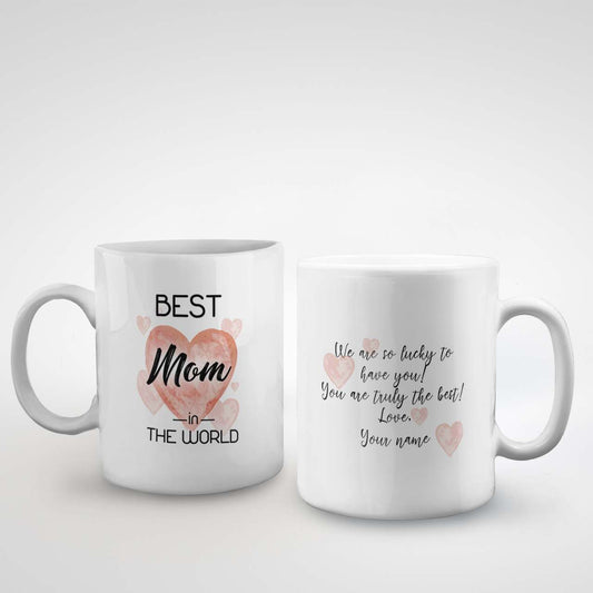Best Mom In The World Custom Name Mug