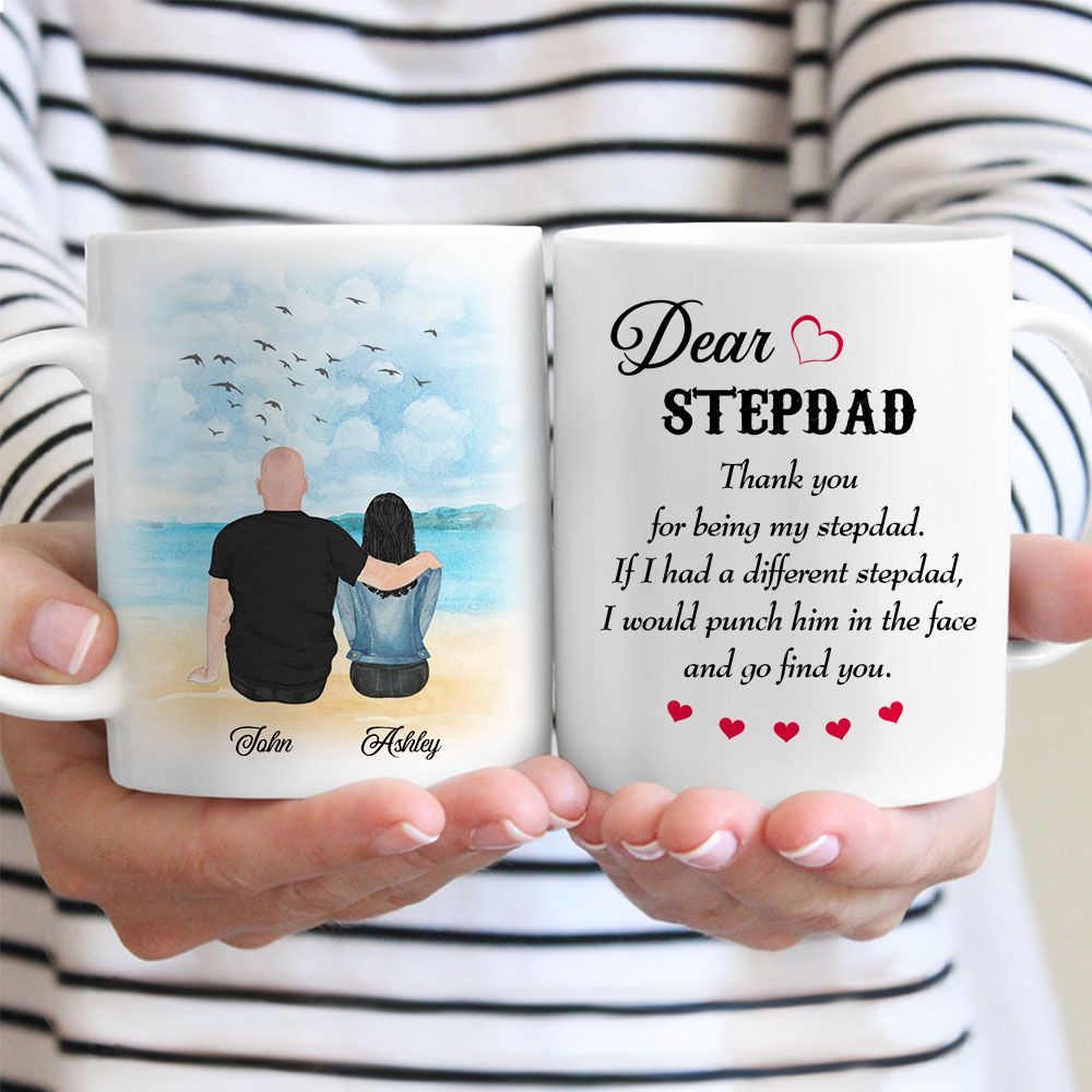 Gifts for Stepdad from stepdaughter If I Had A Different Stepdad Custom Mug