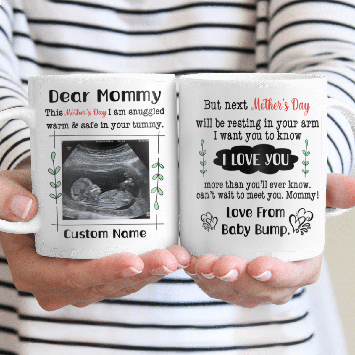 Personalized Gifts For New Mom Pregnant I Am Snuggled In Your Tummy Mug