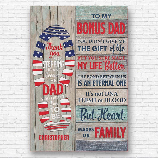 Bonus Dad Gifts Canvas Poster Meaningful Quotes