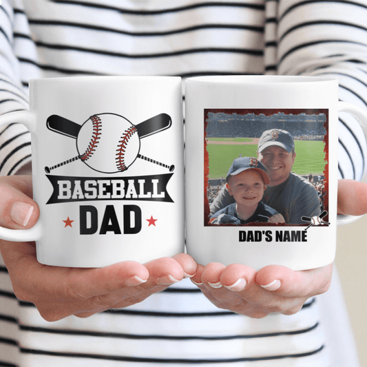 Gifts for Baseball Dad Custom Photo Mug Personalized Gift