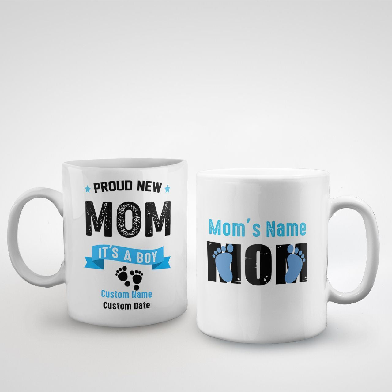 It's A Boy Proud New Mom Personalized Mug
