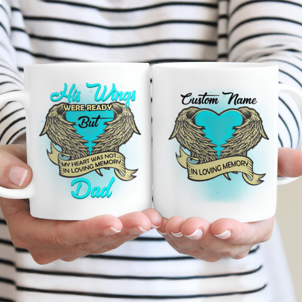 Memorial Gifts For Dad His Wings Were Ready But My Heart Was Not In Loving Memory Meaningful Gifts