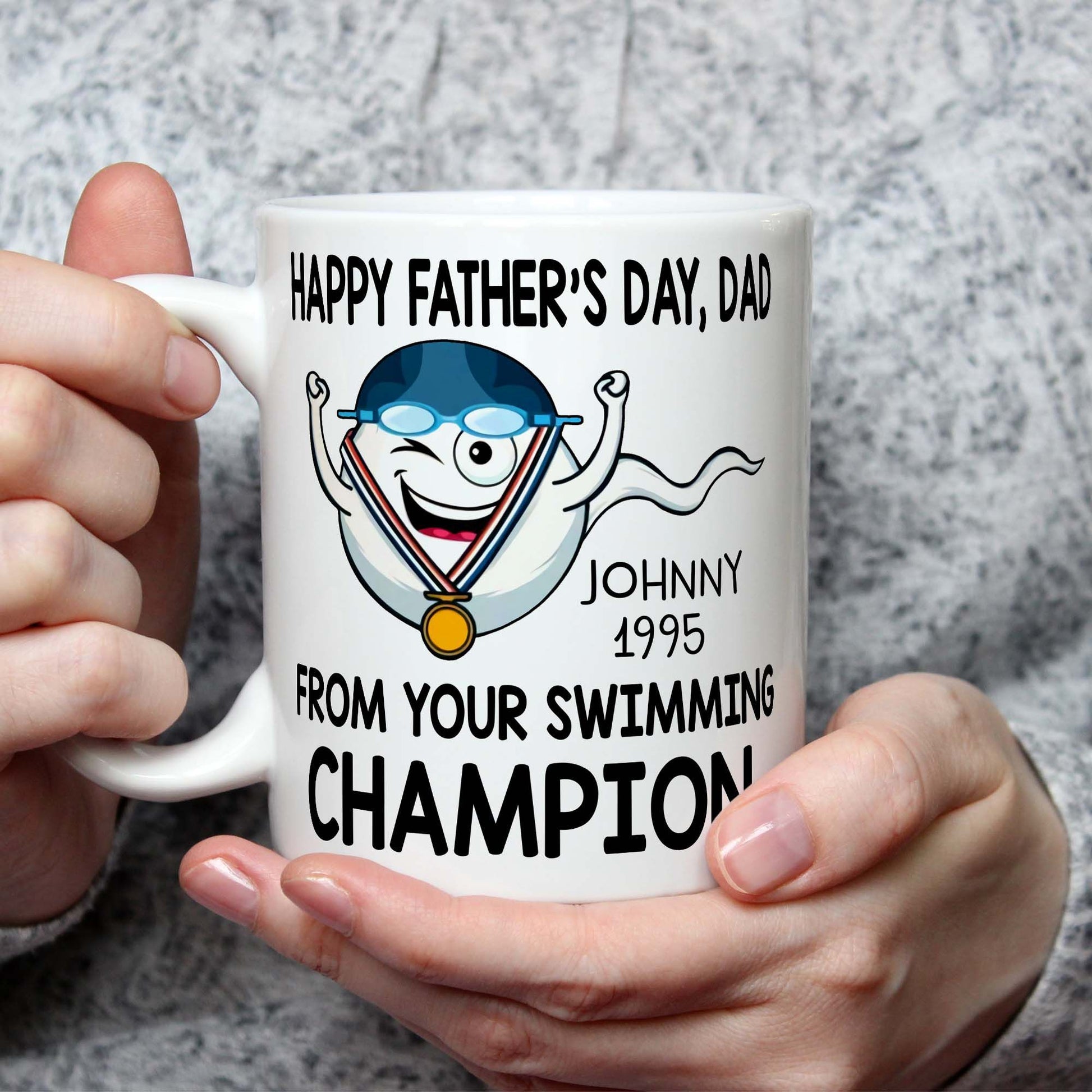 Gifts From Your Swimming Champions Mug For Dad Of 1 Kid