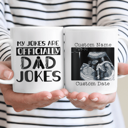 Personalized Gift My Jokes Are Officially Dad Jokes Mug