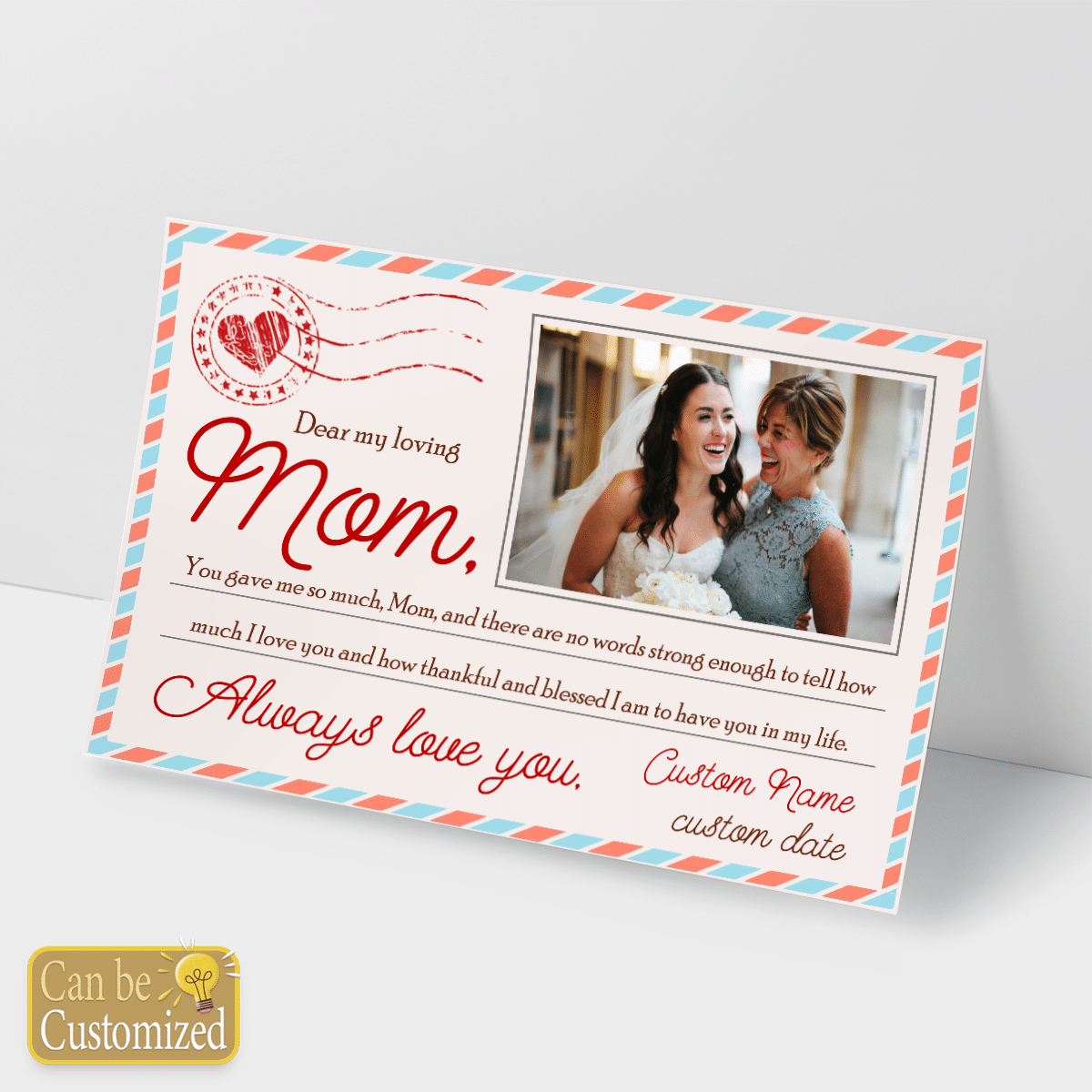 Personalized Gift For Mom Wall Art You Gave Me So Much Letter Style