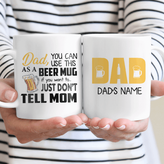 Gifts For Beer Dad You Can Use This As A Beer Mug Funny Gifts Idea