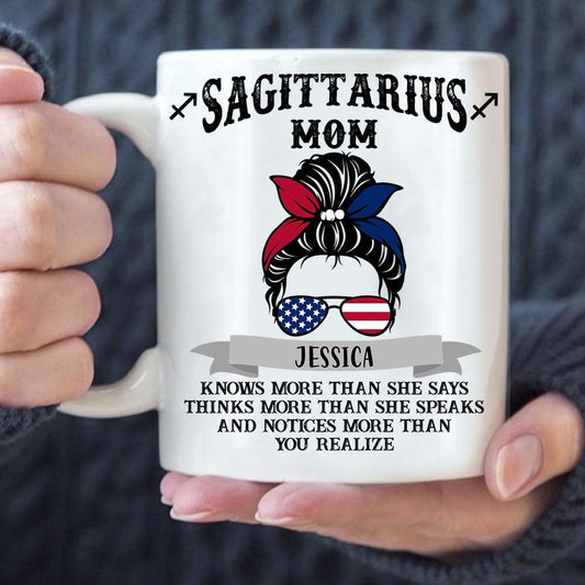 Personalized Horoscope Mug Custom Zodiac Sign Birthday Gifts For Mom, Aunt, Grandma