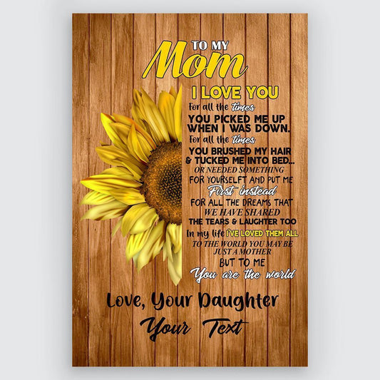 Gifts To My Mom Custom Name From Daughter Meaningful Quotes