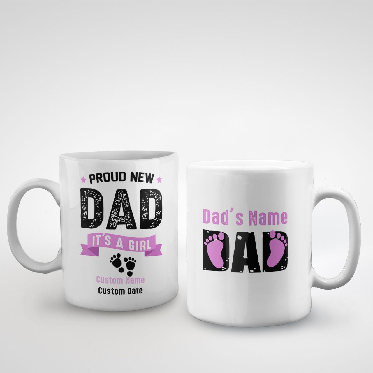 Gifts For New Dad It's A Girl Proud New Dad Personalized Mug Gifts Idea