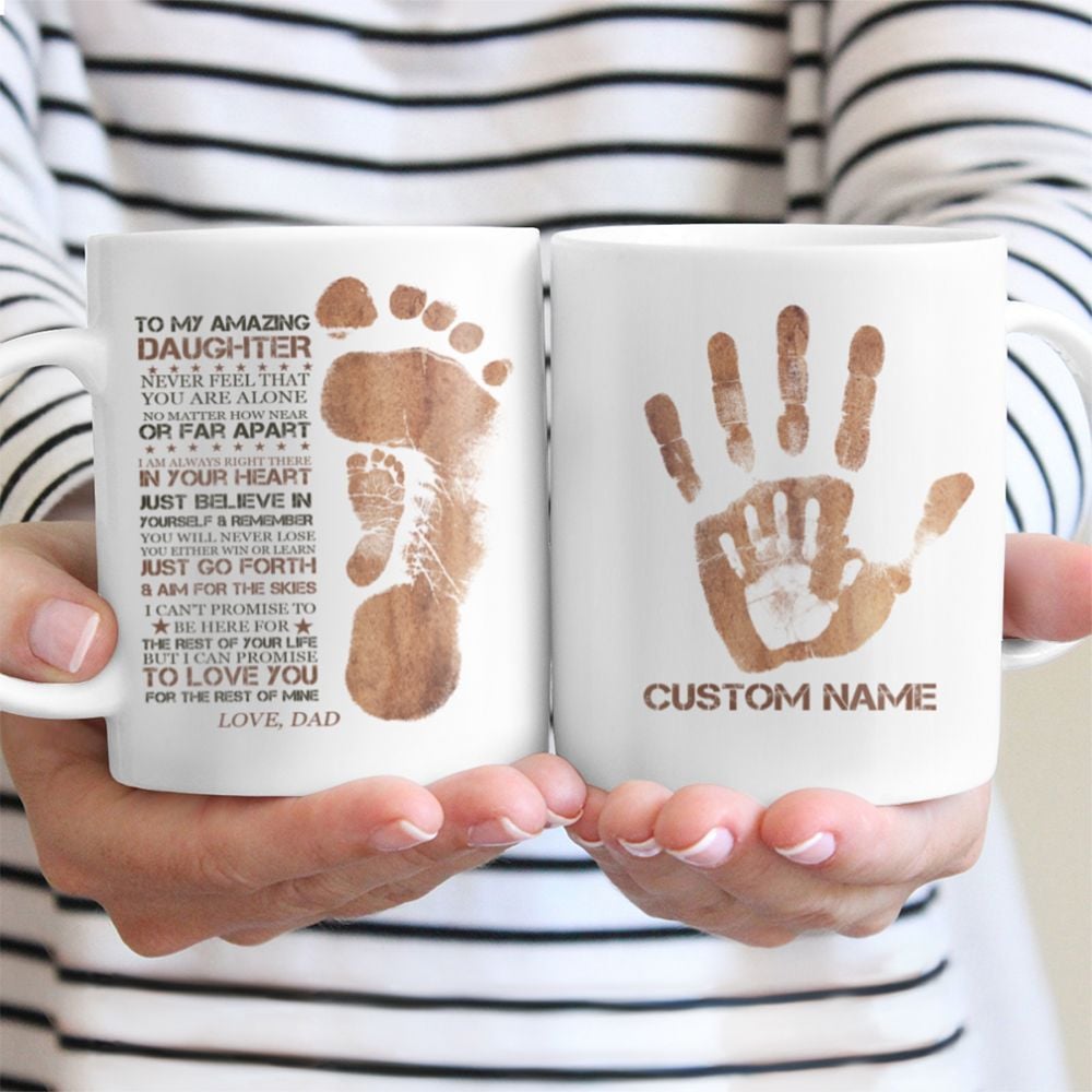 Personalized Gifts For Daughter From Dad Mug With Quote