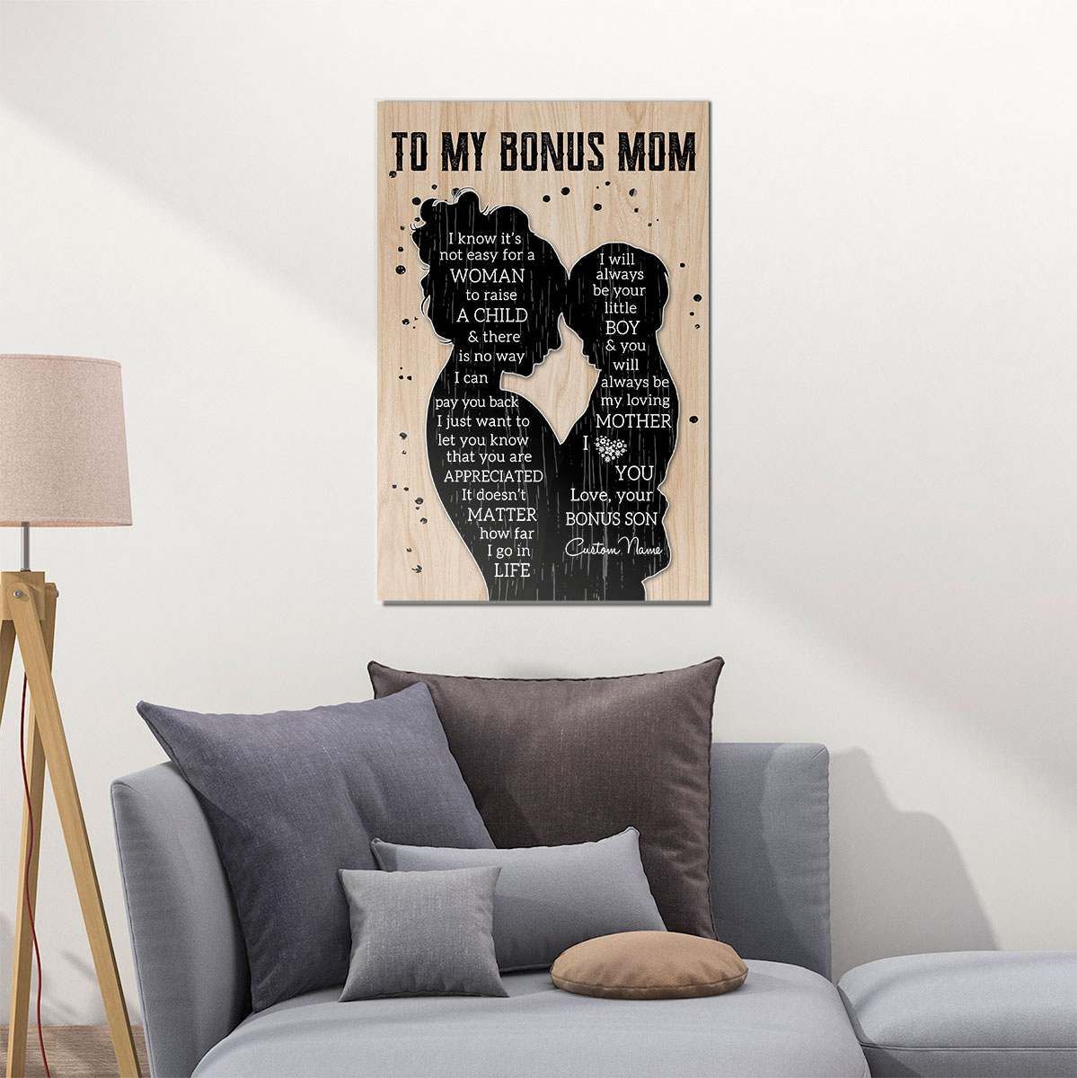 Personalized Gifts To My Bonus Mom From Son Poster Gifts Meaningful Quotes