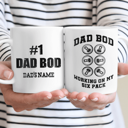 Gifts for Dad Dad Bod Working On My Six Pack Mug Funny Gifts