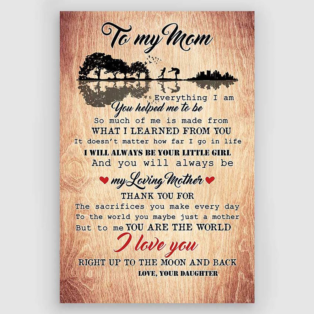 Personalized Gifts For Mom From Daughter To My Mom Meaningful Quotes Gifts Idea