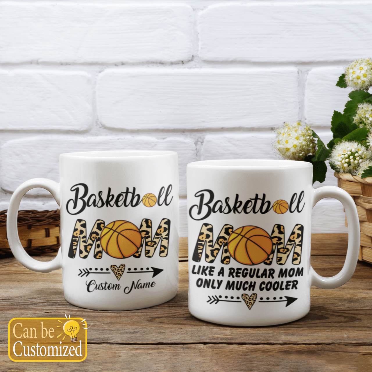 Basketball Mom Custom Name Mug Like A Regular Mom Only Much Cooler