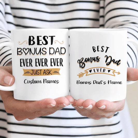 Bonus Dad Gifts Best Bonus Dad Ever Mug Custom Gift for Stepdad