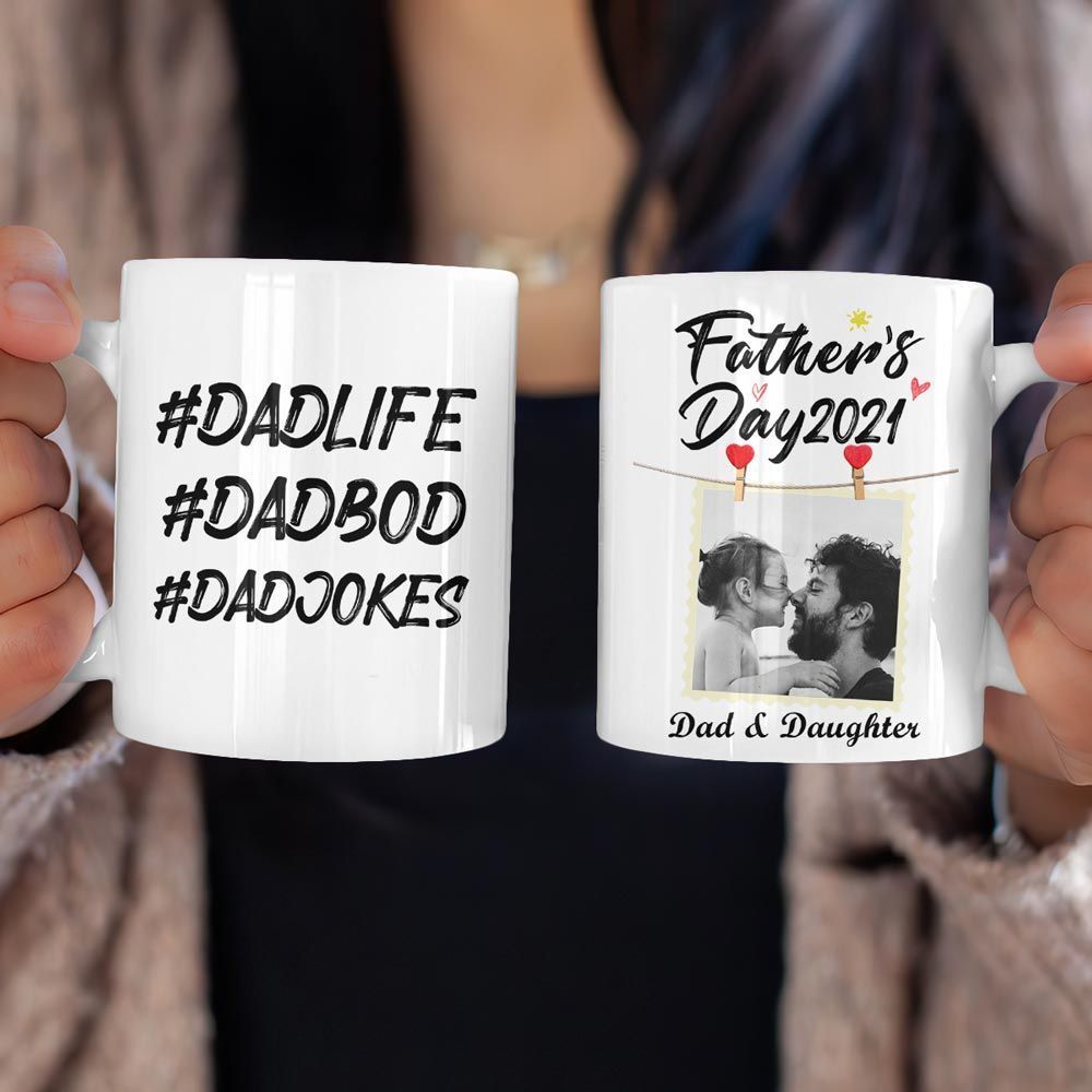 Gifts for 2024 - Personalized Photo Mug for Dad Custom Gift