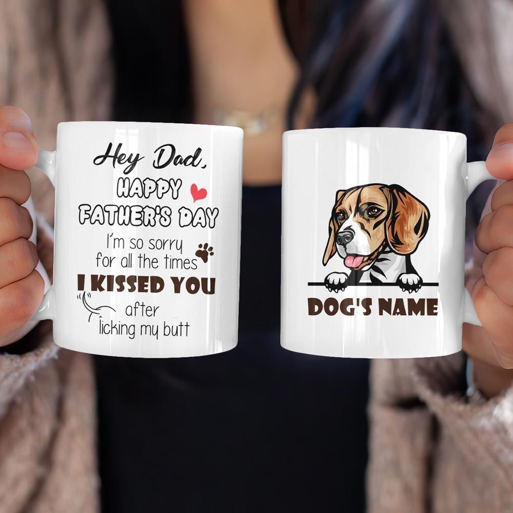Dog Dad Gifts Funny Quote Personalized Mug for Dog Dad