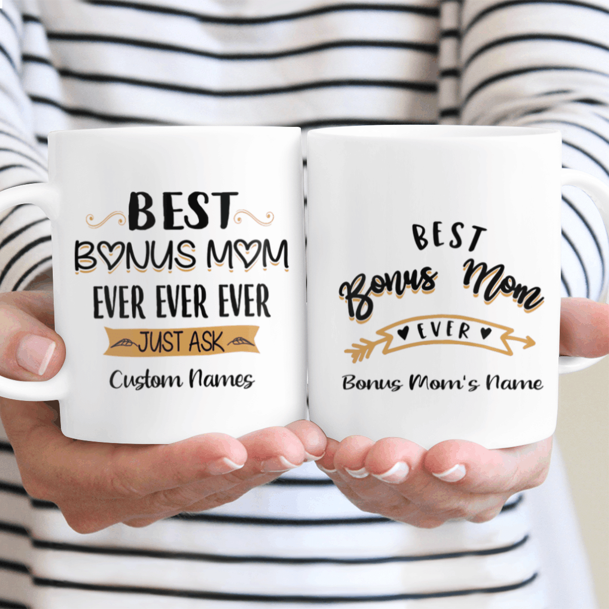 Gifts For Bonus Mom Best Bonus Mom Ever Ever Ever Custom Name