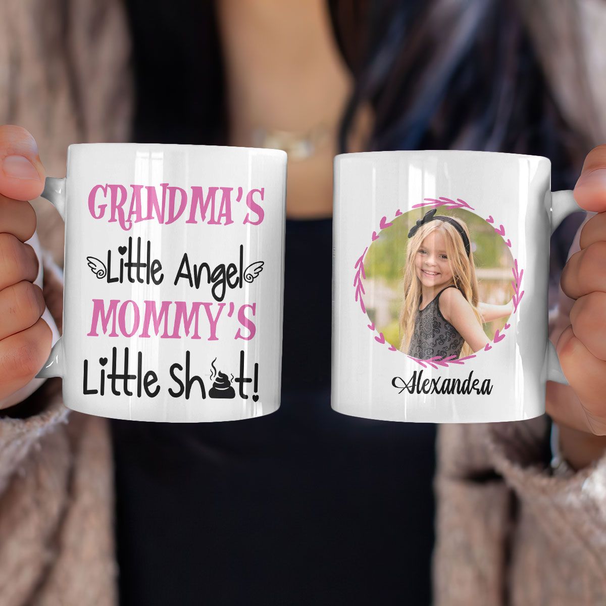 Personalized Coffee Mug For Granddaughter From Grandma's Little Angel