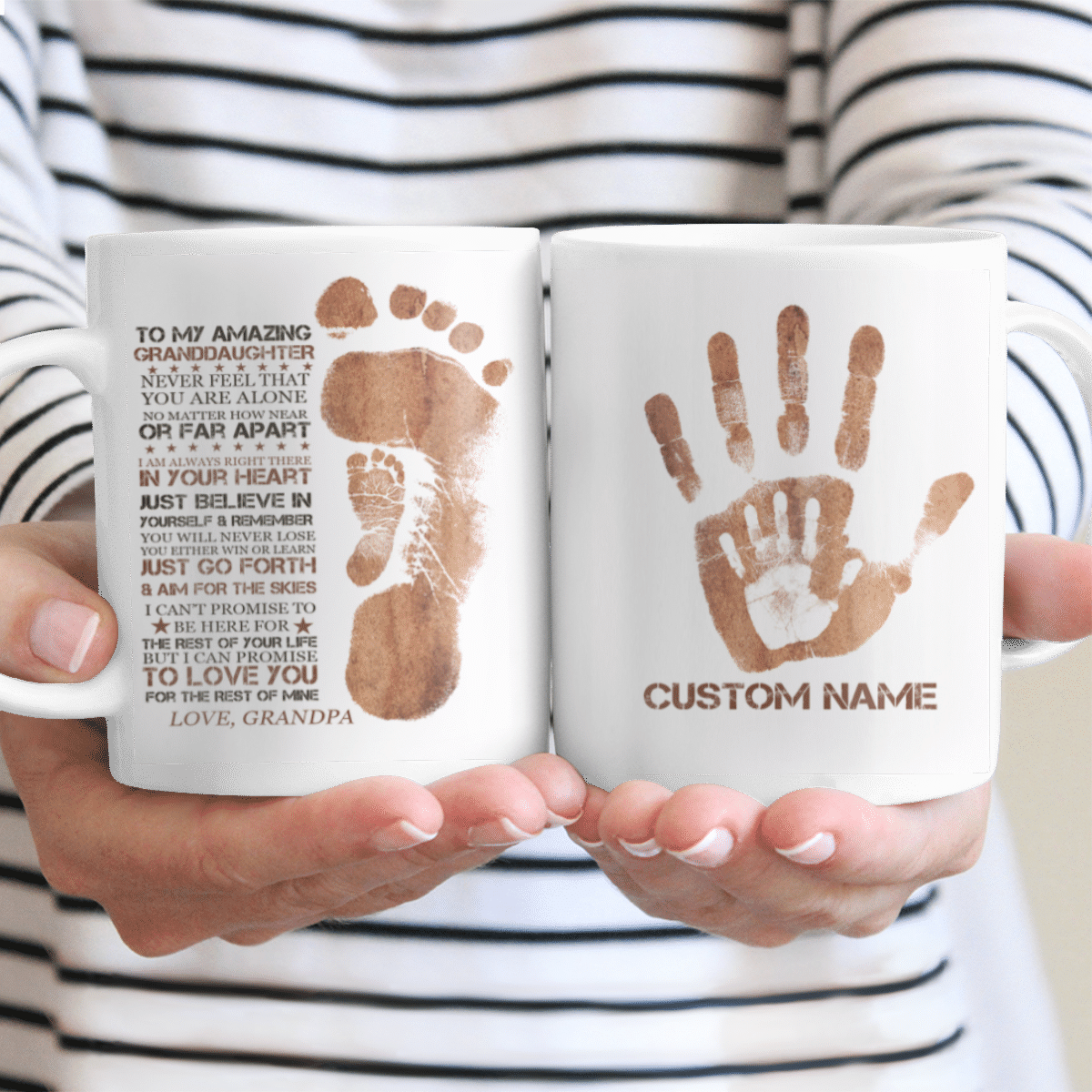 Personalized Gifts For Granddaughter From Grandpa Mug With Quote