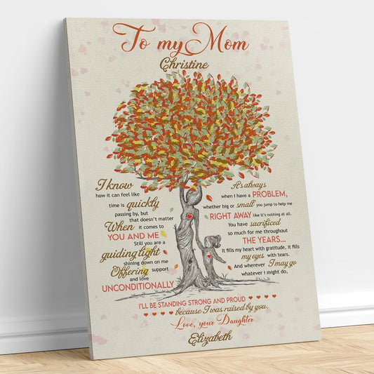 Personalized Mother Tree Art Gifts From Daughter Meaningful Gifts Idea