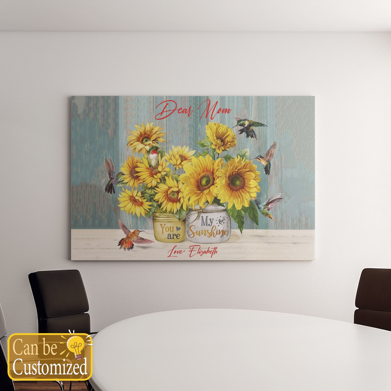 Personalized Sunflower Wall Art You Are My Sunshine Custom Name Gifts Idea
