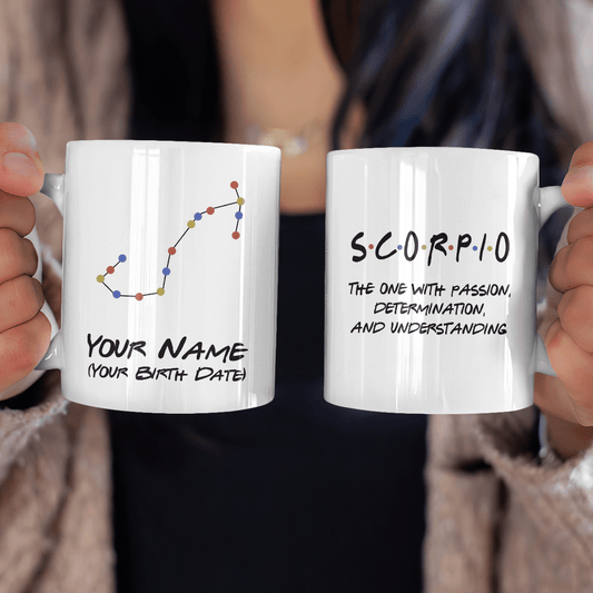 Personalized Horoscopes Mug The One With Passion Birthday Gifts For Mom, Aunt, Grandma, Sister