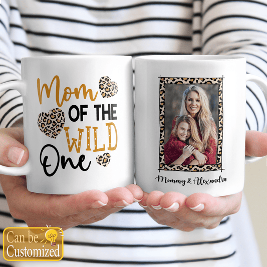 Mom Of The Wild One Mug Personalized Gifts for Mom Aunt Grandma Bonus Mom