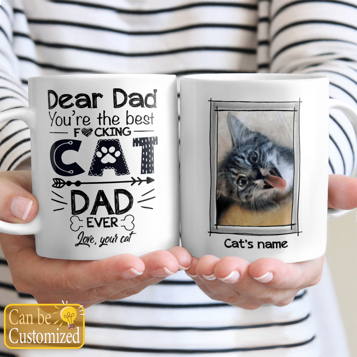 Personalized Gifts for Dog Dad Dog Mom Cat Dad Cat Mom Funny Custom Mug