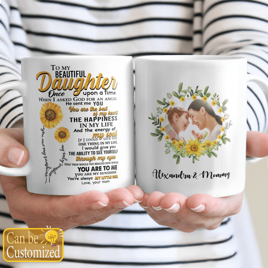Personalized Gifts for Daughter Granddaughter Niece Sunflowers Mug