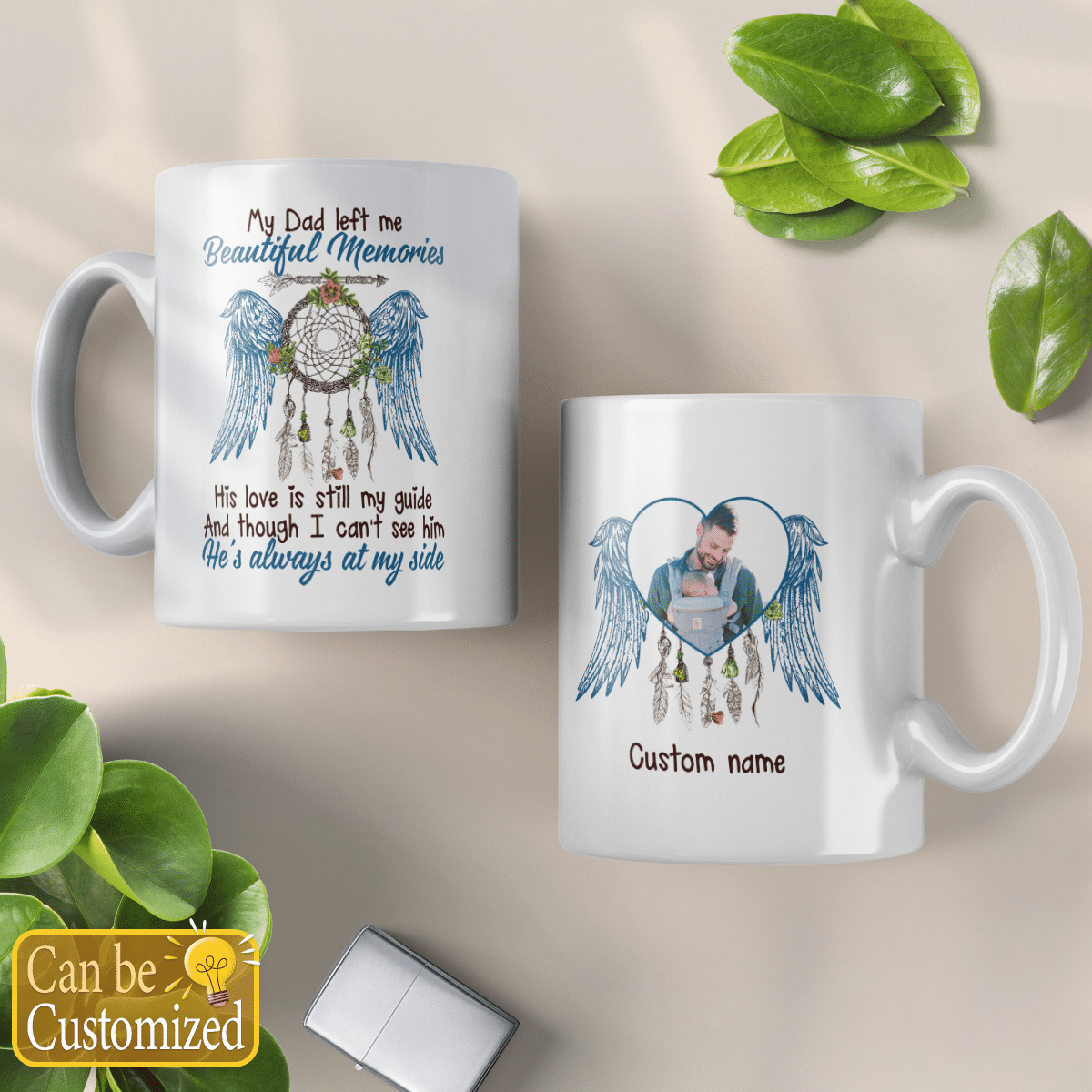 Custom Photo Coffee Mug Memorial Gifts For Who Loss Of Mom or Dad