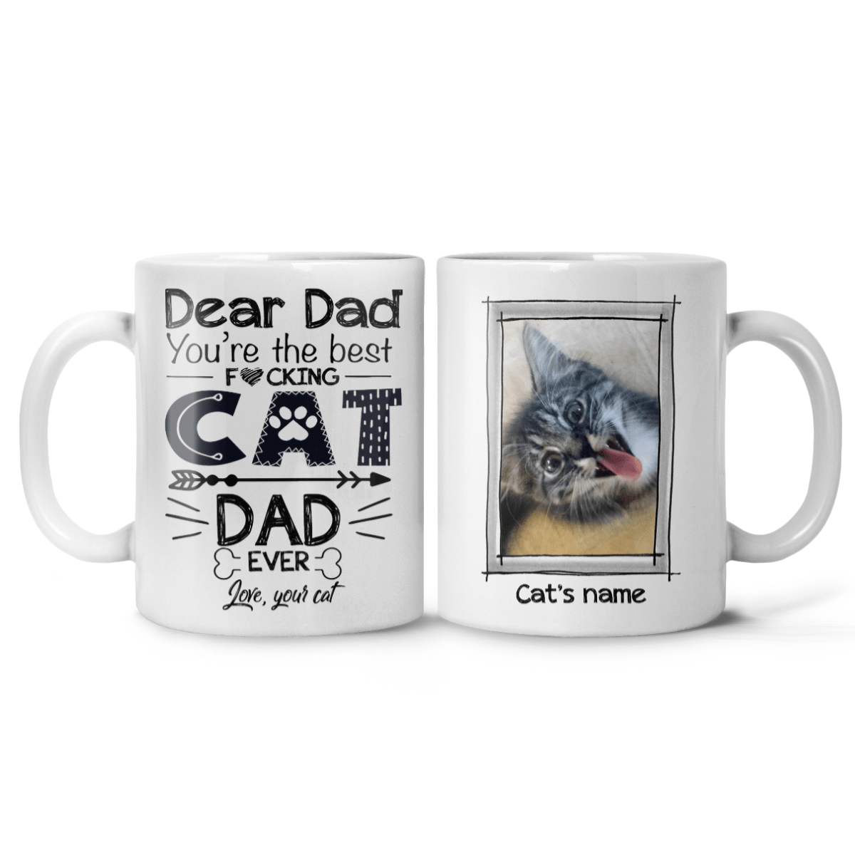 Personalized Gifts for Dog Dad Dog Mom Cat Dad Cat Mom Funny Custom Mug